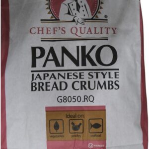 Package of Japanese style Panko bread crumbs by Chef's Quality.