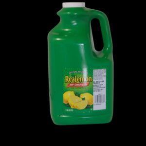 Large green jug of apple-flavored syrup with a handle.