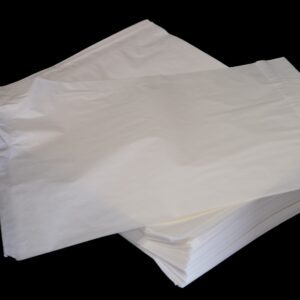 A stack of plain white paper sheets.
