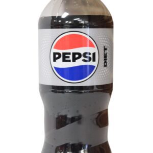 A bottle of Pepsi soda with a retro logo.