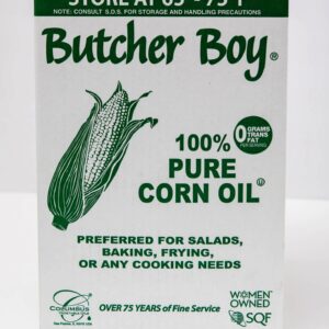 Package of Butcher Boy 100% Pure Corn Oil.